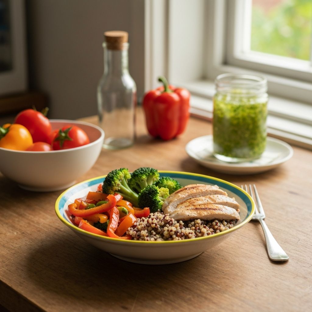 Nutritious balanced meal